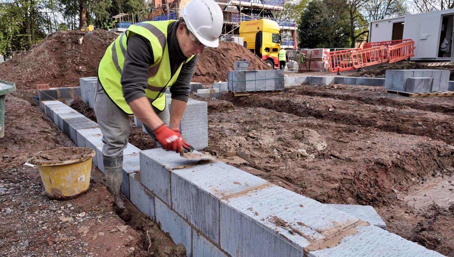 Aircrete foundation blocks